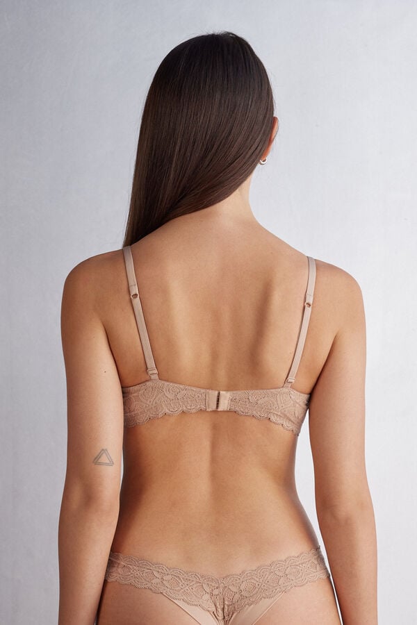 Orange Beige Intimissimi Sofia Balconette Lace Women Bra | HFixtUuH