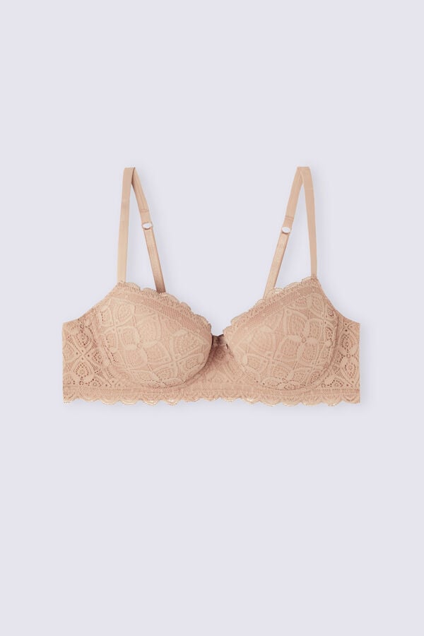 Orange Beige Intimissimi Sofia Balconette Lace Women Bra | HFixtUuH