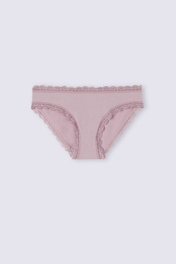 Pink Intimissimi Cotton And Lace Women Panties | XHpm8e5D