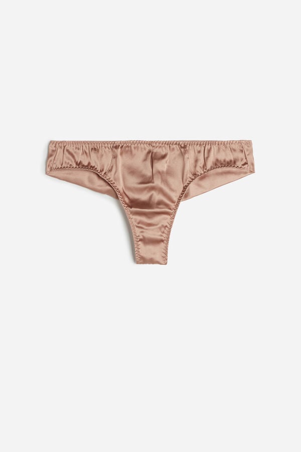 Pink Intimissimi Silk Cheeky Women Briefs | 8bu6x4GR