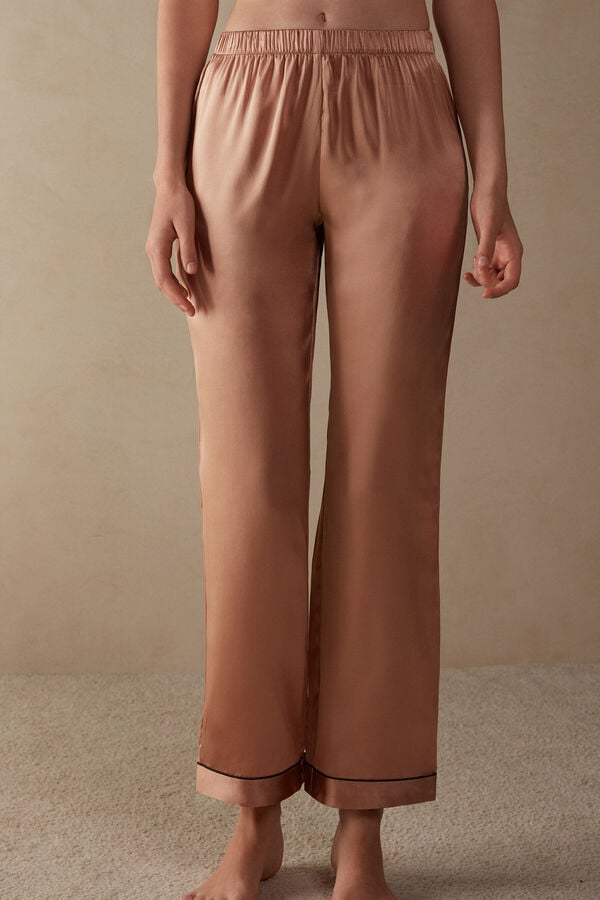 Pink Intimissimi Silk Satin Women Pants | 6bUCh65w