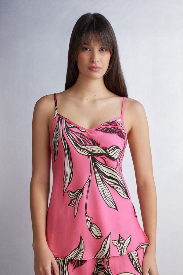 Pink Intimissimi Sweet Like Sugar Viscose Satin Women Tank Top | cDaS6mil