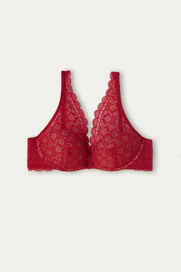 Red Intimissimi Giorgia Balconette Lace Women Bra | 8eD3RWFl