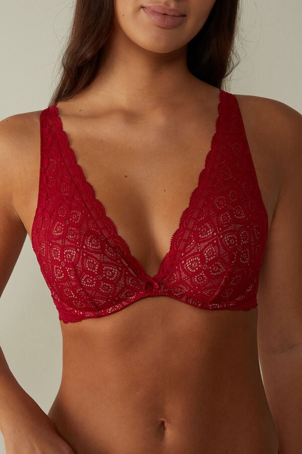 Red Intimissimi Giorgia Balconette Lace Women Bra | 8eD3RWFl