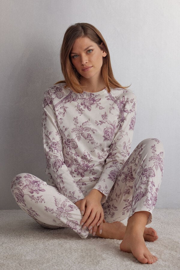 Rose Intimissimi Graceful Simplicity Cotton Women Pajamas | WbDwTyeq