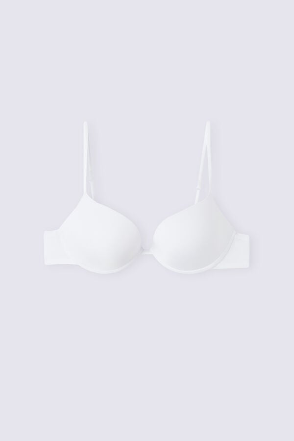 White Intimissimi Bellissima Push-Up Ultralight Microfiber Women Bra | RSKAt2wa