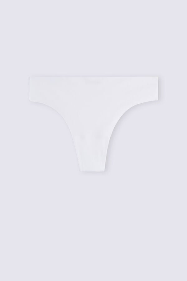 White Intimissimi Brazilian Seamless Ultra Light Microfiber Women Briefs | hDIFifSy