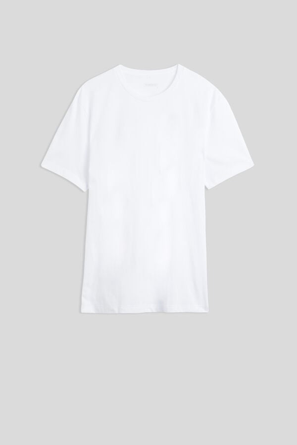 White Intimissimi Cotton Jersey Men T-Shirt | wJSAz7vv