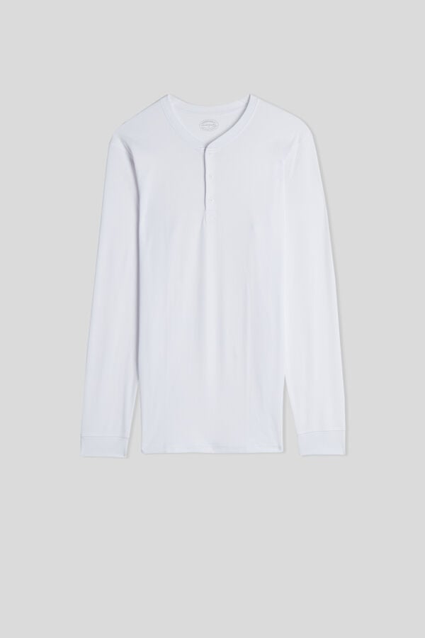 White Intimissimi Cottons Men Long Sleeve | hKzXYBk1