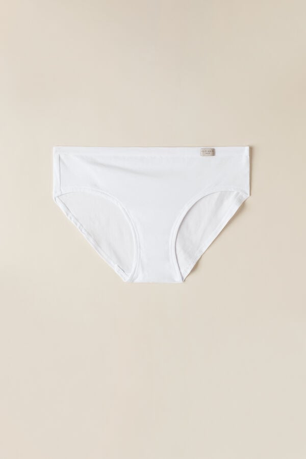 White Intimissimi Cozy Cotton Women Panties | JC6Acjge