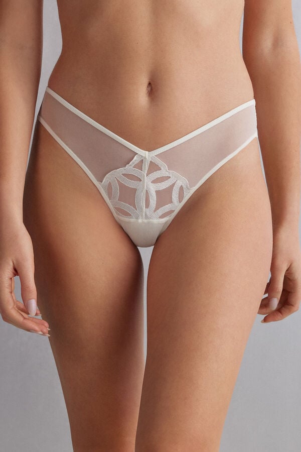 White Intimissimi Crafted Elegance ‘80s Stylezilian Women Briefs | g1526Dk4