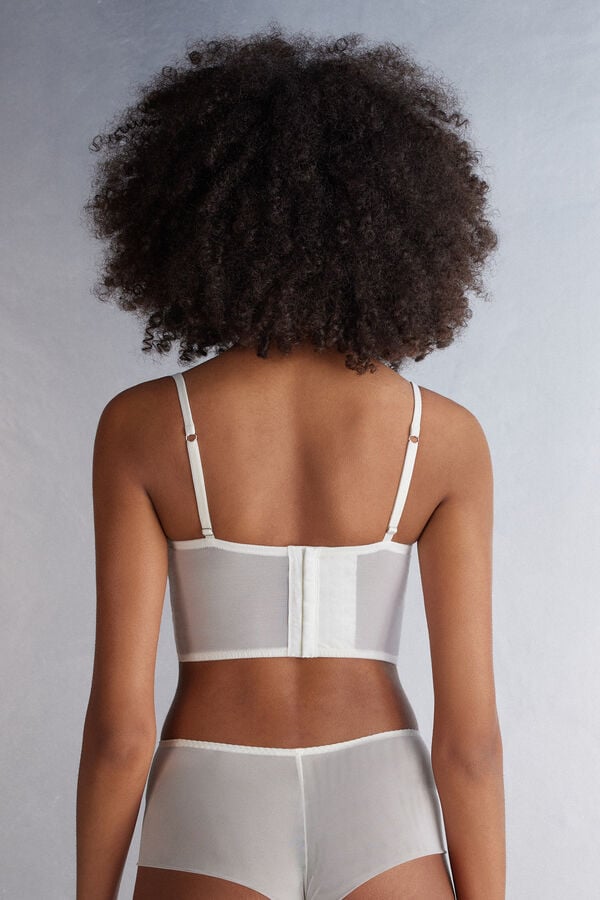 White Intimissimi Crafted Elegance Balconette Bustier Women Corset | twzICuuQ