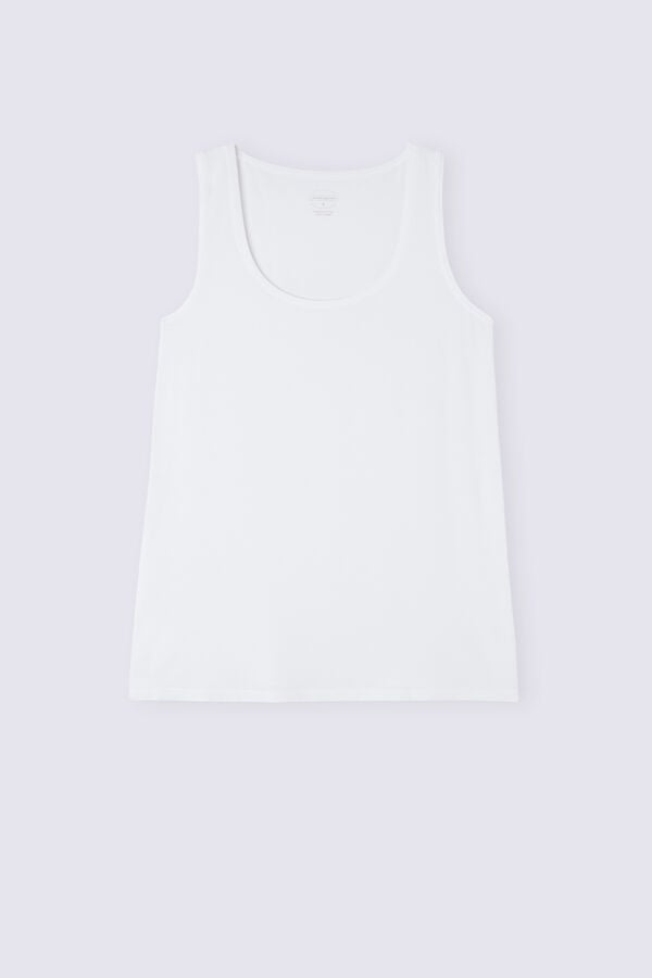 White Intimissimi Long Micromodal Women Tank Top | zI0YxmIl