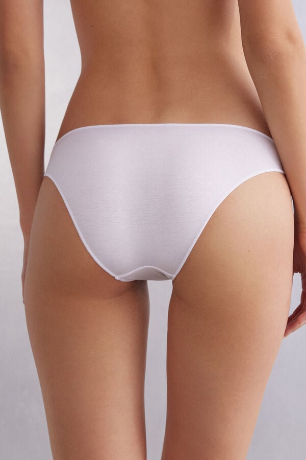 White Intimissimi Low Rise Cotton Women Panties | 38jHDUts