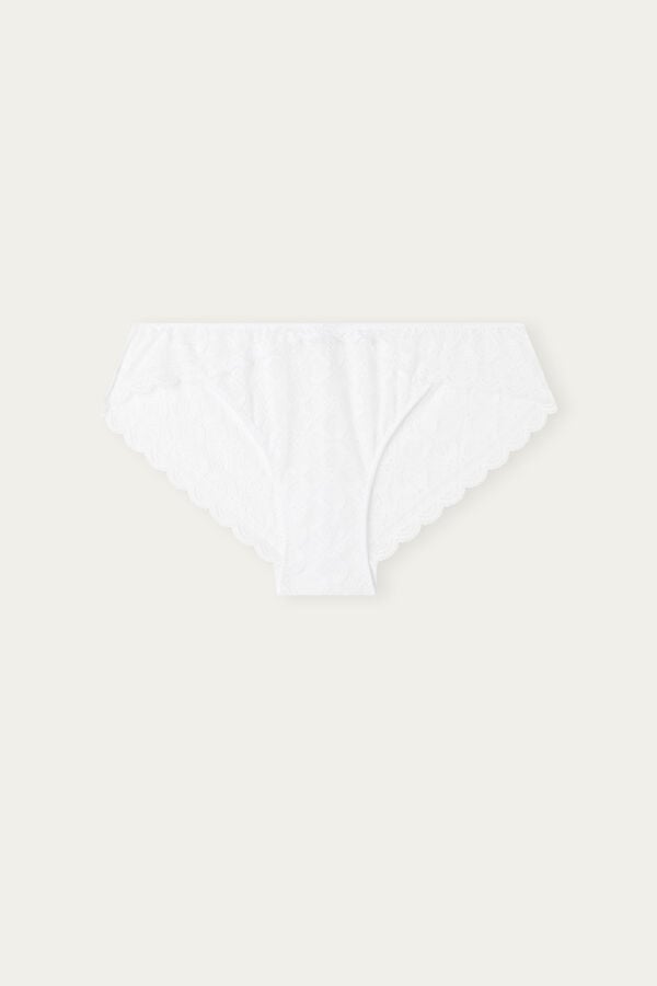 White Intimissimi Low Rise Lace Women Panties | F0aSujIu