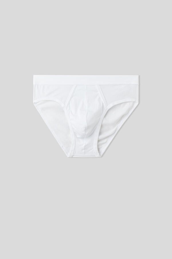 White Intimissimi Natural Fresh Cotton Men Briefs | 73xBz3Sf