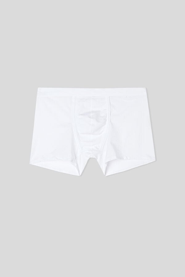 White Intimissimi Natural Fresh Cotton Men Boxer | KJUpfmn1