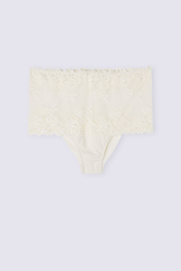 White Intimissimi Pretty Flowers Hipsterzilian Women Briefs | wiiu4cRC