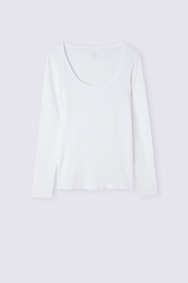 White Intimissimi Scoop Neck In Micro-Modal Women Long Sleeve | NxKAzQQn