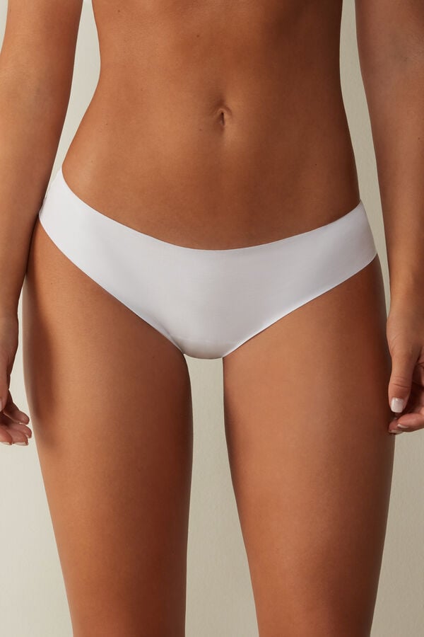 White Intimissimi Seamless Cotton Women Panties | jjm38fS2