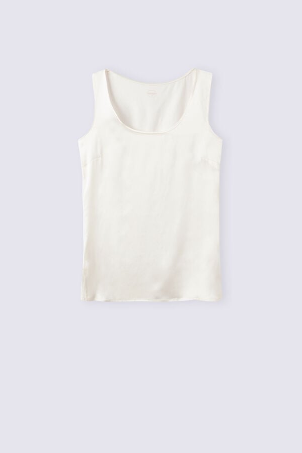 White Intimissimi Silk And Modal Women Tank Top | rgQcDReC