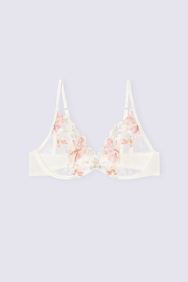 White Intimissimi Summer Sunset Alessia Balconette Women Bra | hvlFUGfi