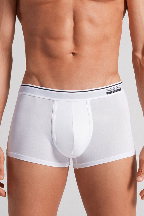 White Intimissimi Super Fresh Micro-Mesh Men Boxer | jwqcsU7g