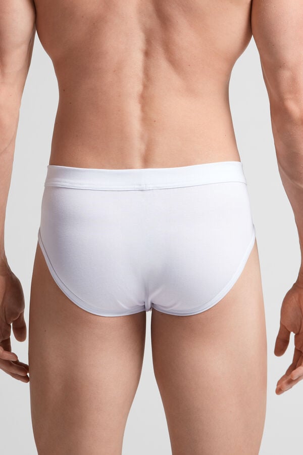 White Intimissimi Superior Cotton Men Briefs | FI8DDBxp