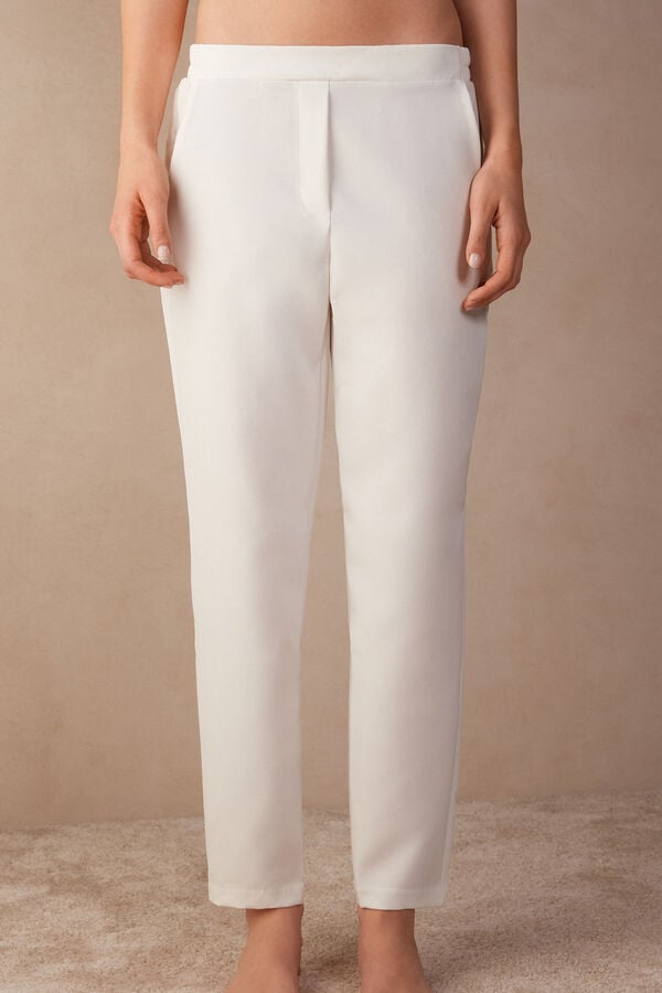 White Intimissimi TrouPockets Women Trousers | in9GzR6a