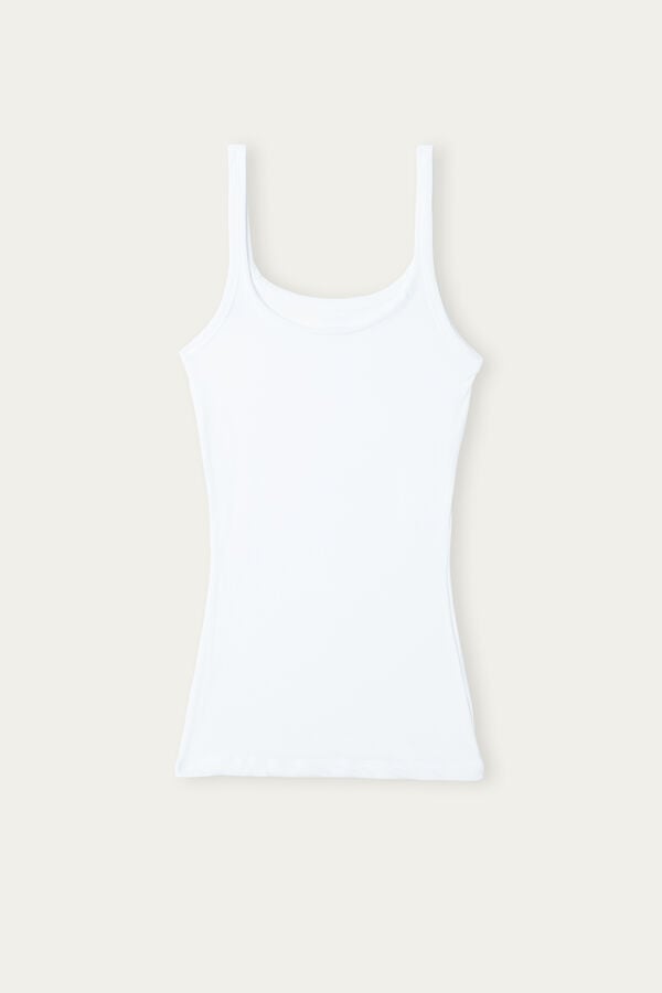 White Intimissimi Ultralight Cotton Women Tank Top | au1XAfRb