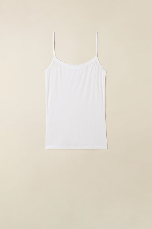 White Intimissimi Ultralight Microfiber Women Tank Top | a4uC56mw